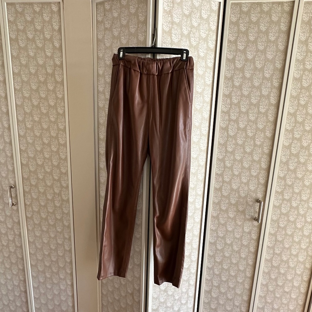 Anine Bing Vegan Leather Pants